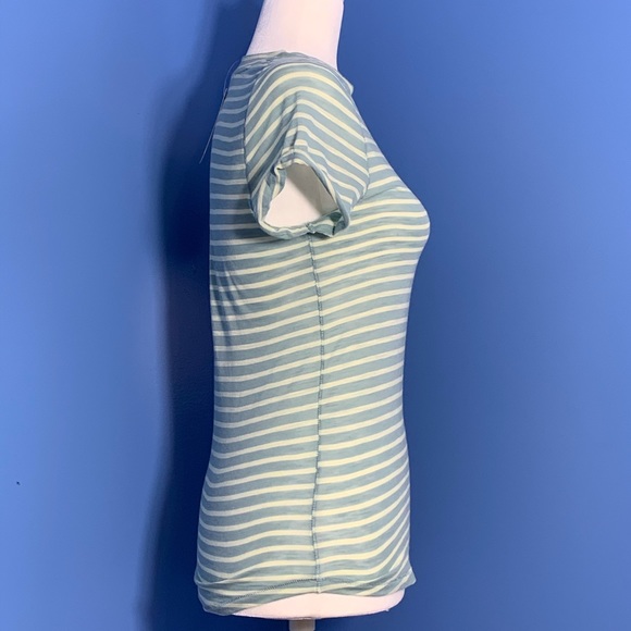 Free people night sky stripe t-shirt sage small - Picture 6 of 8